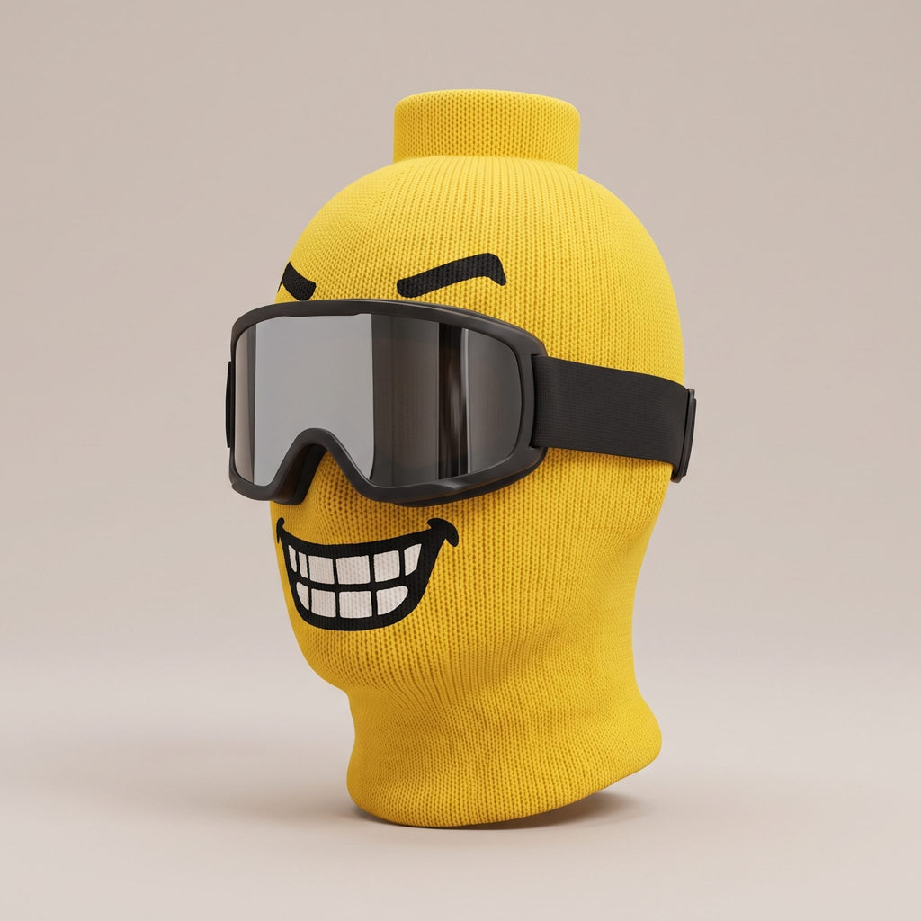 Blockhead Chomp ski mask, three-quarter view